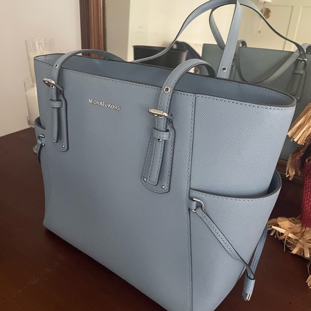Michael Kors Light Blue Tote Bag